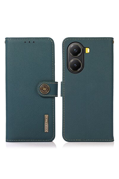 KHAZNEH Custer Leather Θήκη Πορτοφόλι Green (Xiaomi Poco X7 Pro 5G)