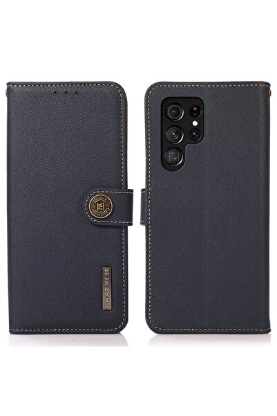 KHAZNEH Δερμάτινη Θήκη Πορτοφόλι Blue (Samsung Galaxy S26 Ultra 5G)