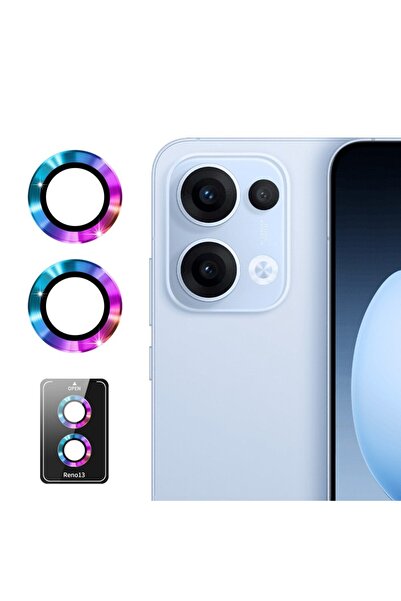 ENKAY Oppo Reno13 5G Κρίκοι Προστασίας για Κάμερα - Lens Protector Rings Colo...