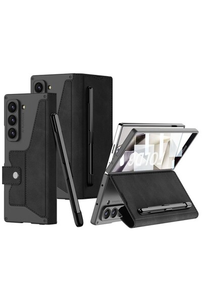GKK Armor Flip Σκληρή Θήκη με Θήκη για Πενάκι Black (Samsung Galaxy Z Fold6 5G)