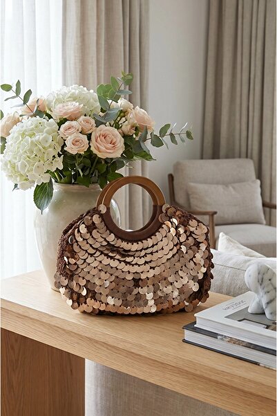 Meya design Luxurious Design Sparkling Macrame Handbag - Handmade