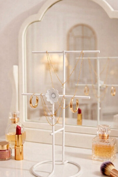 mazory decor 3 ألوان، حامل مجوهرات، حامل أقراط، حامل سوار، طقم قلادة، منظم خز...