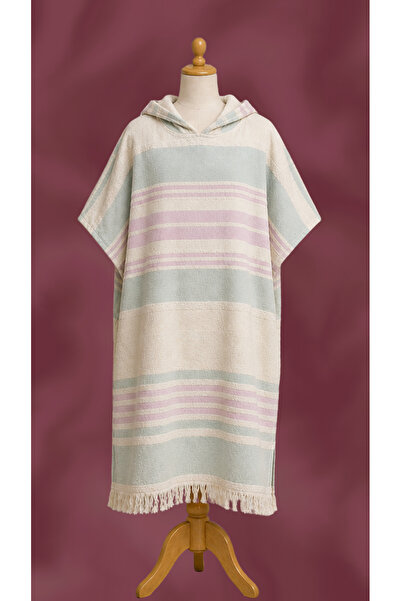 Asva Home Pastel Blue & Powder Pink Stripes |   Pocketed Bath, Sea and Beach ...