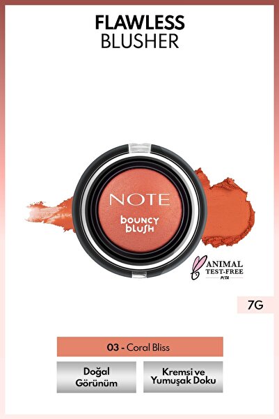 NOTEKHOME Note Bouncy Blush Kremsi Allık 03
