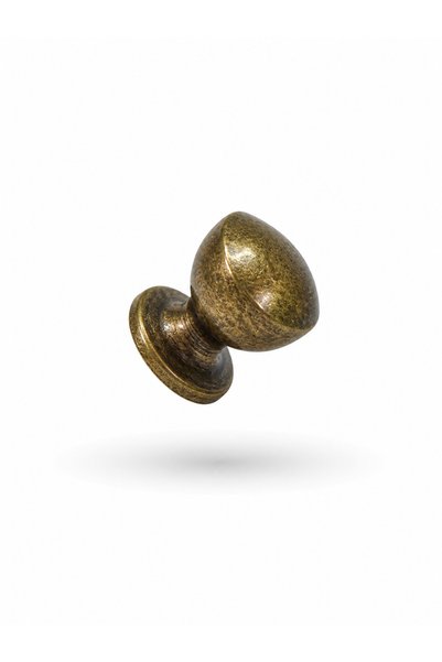 BERFİNO 766/D/08 Antique Yellow Metal Drawer Cabinet Knob Set of 5 |   Vintage Furniture Handle |   Stylish and Durable