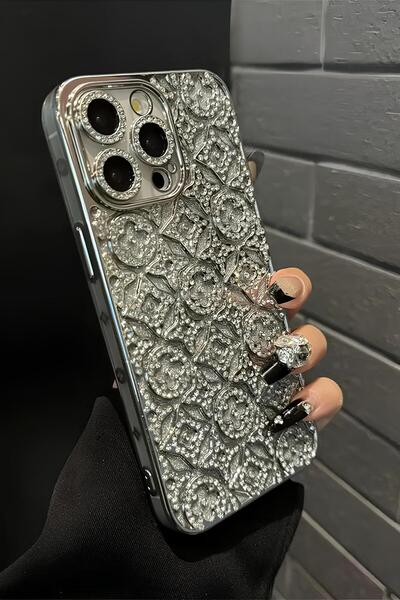 Nezih Case iPhone 11 Uyumlu Kamera Korumalı Parlak Taşlı Diamond Tasarım Siml...