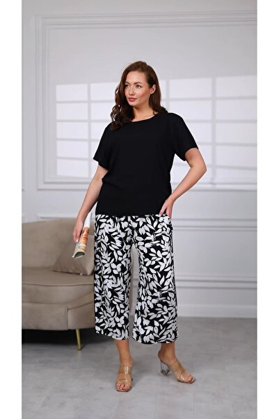 Clyfora Leaf Patterned Bottom - Top Set