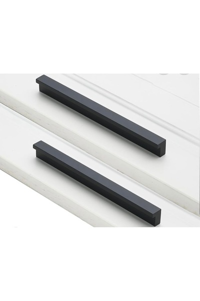 kayakulp L Alüminyum Mat Siyah Dolap Kulpu 320mm