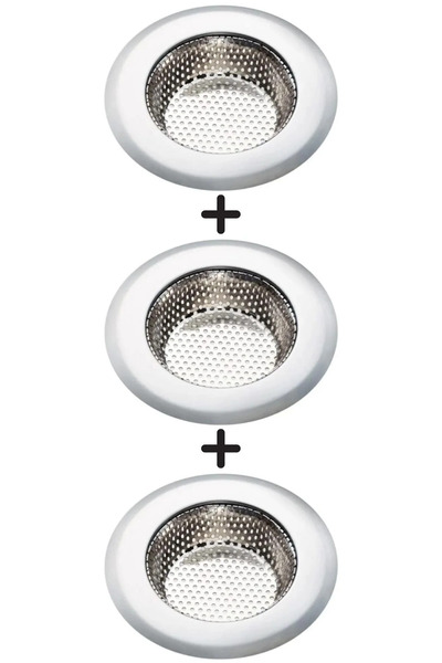 Kittiwake Home Life 3’lü Paslanmaz Çelik Lavabo Süzgeci 11.5 cm – Evye Gider ...