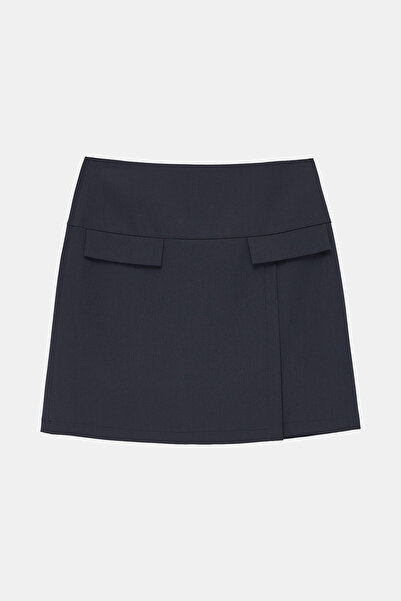 W Collection LACİVERT MİNİ ETEK
