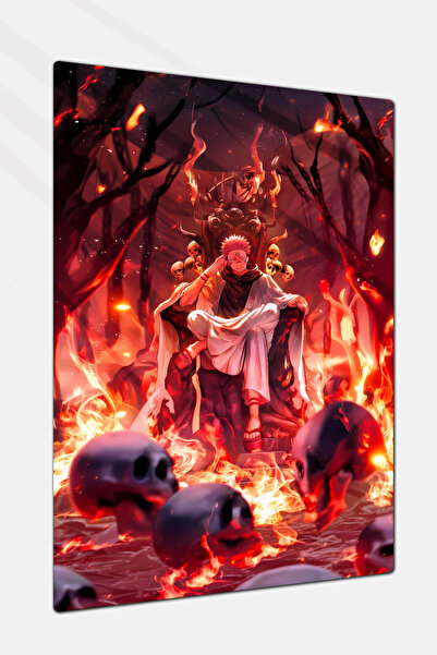 Charmbi Jujutsu Kaisen Sukuna Metal Poster Gamer Anime Film Tablosu – Parlak ...