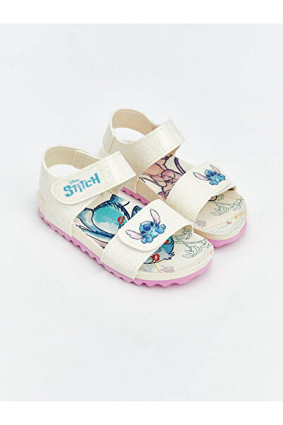 LC Waikiki GÜLİS GİYİM'DEN Ekru Lilo & Stitch Baskılı Kız Bebek Sandalet