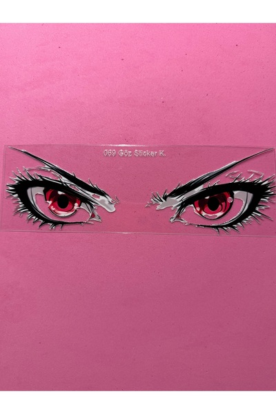 XX Anime Göz Araba PVC Yapışkan Etiketli
