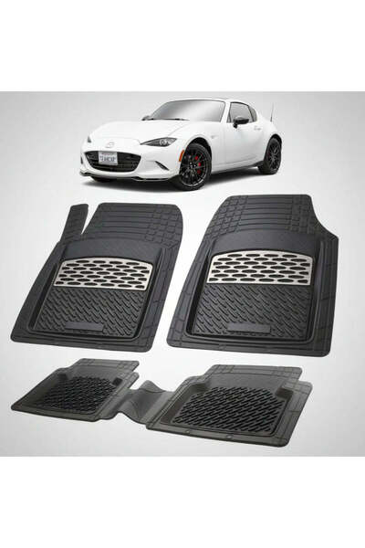 TEAMCAR Mazda MX-5 ND RF (Targa) 2016-2023 Πατάκια δαπέδου |   Ασημένια Έκδοσ...