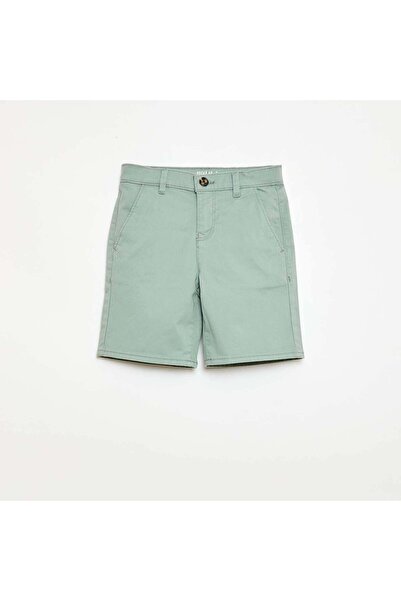 KIABI Twill Chino Bermuda Shorts Blue