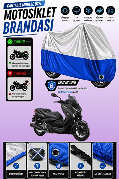 Cemku Twin Top Gray - Bottom Blue Yamaha X-Max 250 Momodesign Compatible Engi...