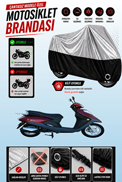 Cemku Twin Top Gray - Bottom Black Motolux Ceo 110 Compatible Engine Cover, R...