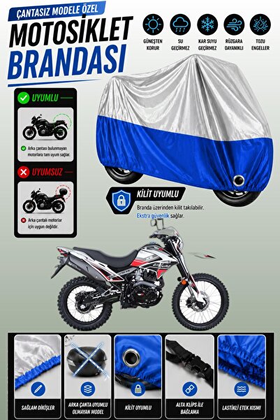 Cemku Twin Top Gray - Bottom Blue Rks Rt250 Compatible Engine Cover, Rear Bag...
