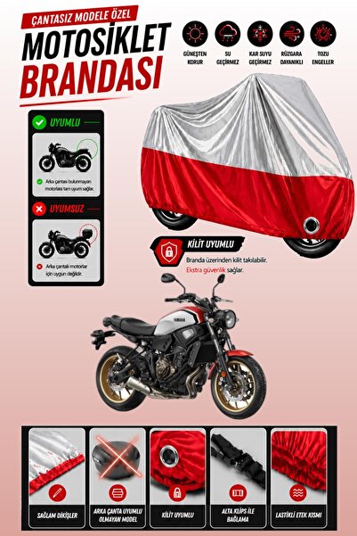 Cemku Twin غطاء محرك ياماها XSR 700 متوافق مع اللون الرمادي العلوي واللون الأ...