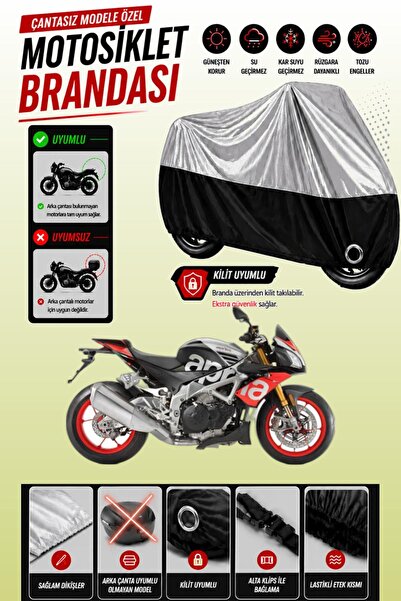 Cemku Twin Top Gray - Bottom Black Aprilia Tuono V4 1100 Factory Compatible E...