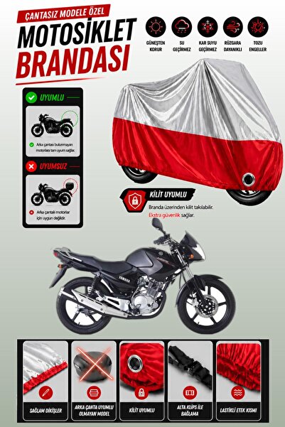 Cemku Twin غطاء محرك ياماها YBR 125 متوافق مع اللون الرمادي العلوي والأحمر ال...