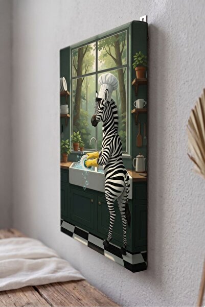 Harika bir ev BANYO VE MUTFAK İÇİN KANVAS TABLO HAYVAN DESENLİ MODERN TASARIM...