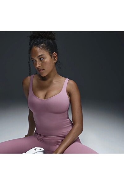Nike Alate Bra Dri-Fit Kadın Mor Antrenman Atlet REDSPORT