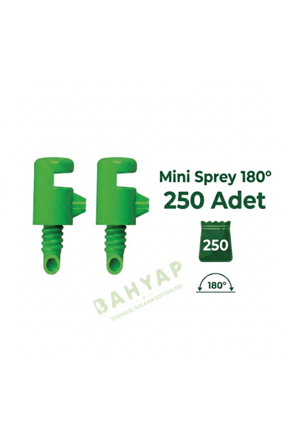 Bahyap Damlama Sulama Mini Sprey 180 Derece (250 Adet)