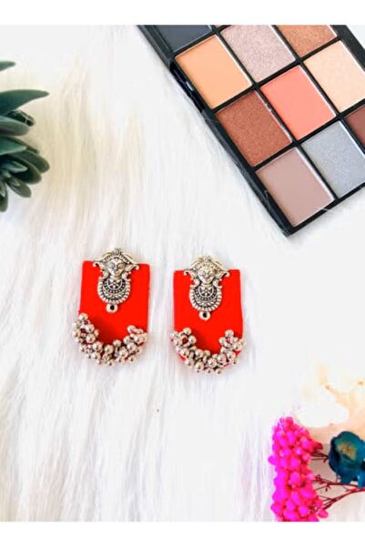 PRIYA'S PANACHE Handcrafted Indian Fabric Earrings for Women
