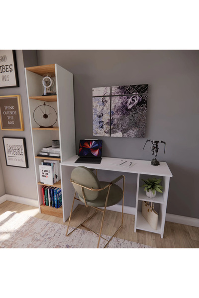 Ahsapazar Hero Çalışma Masası 155 CM Beyaz MDF Lam