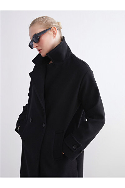 LC Waikiki Double Breasted Women's Cachet Overcoat