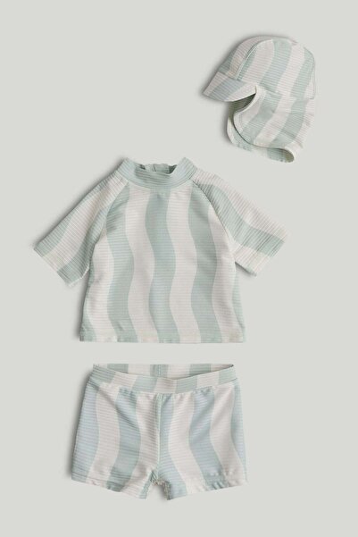 MOTHERCARE Sunsafe UPF50+ Rash Vest, Shorts and Keppi Hat