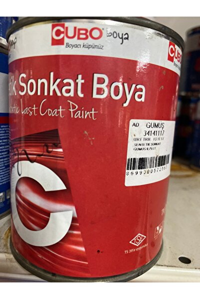CUBO sentetik sonkat boya 0,75lt gümüş