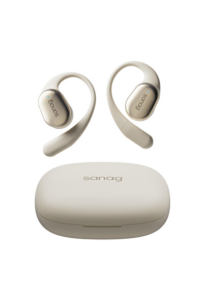 Sanag C16S Bej – Kablosuz Kulaklık, Bluetooth 6.0, HD Ses, Uzun Pil