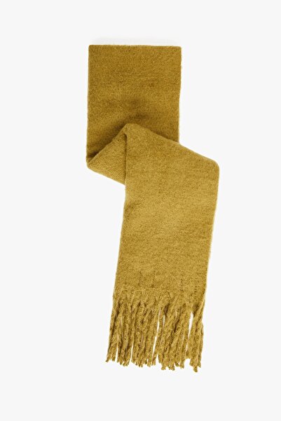 Koton Women's Soft Textured Tasseled Long Scarf - X Sima Tarkan 6Wak50068Aa
