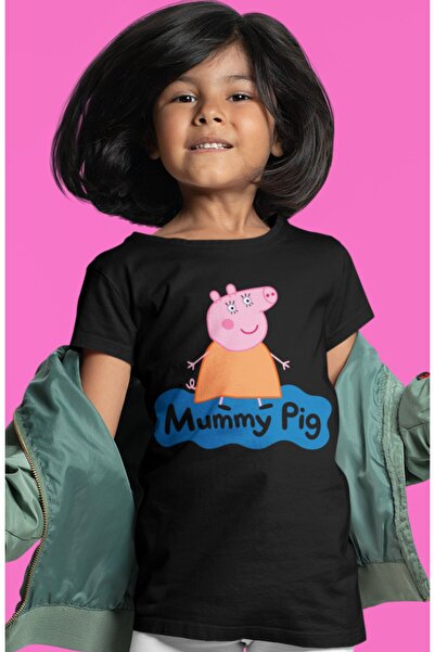 SEVBANO Majica za decu sa printom svinje Peppa, unisex, crtani film (1-12 GOD...