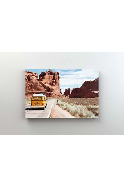 Efect Canvas Tablou Canvas - Masina in desertul din Arizona