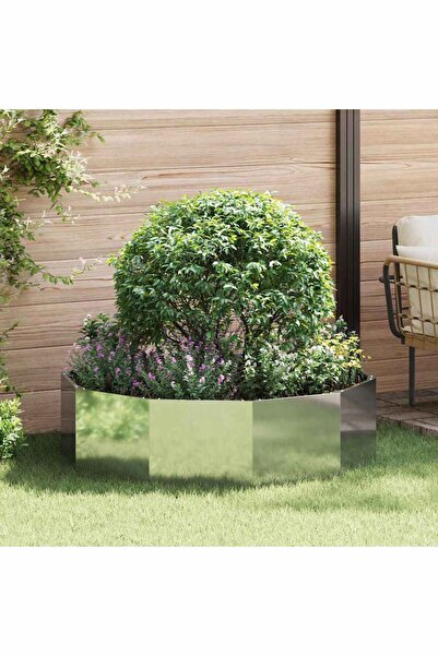 vidaxl Jardiniera Argintiu 120 x 120 x 35 cm Otel Galvanizat