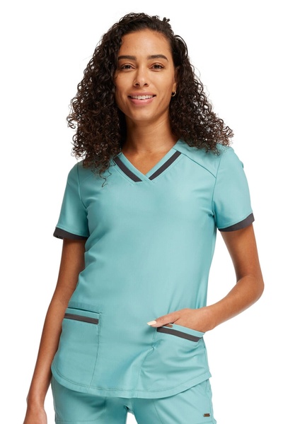 Cherokee UNIFORMS Cherokee Form CK840 Γυναικεία Εφαρμοστή Ιατρική Ρόμπα, Πράσ...