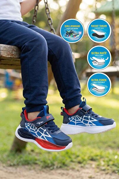 Marco Kids 26Y303 P Navy Blue-Red Boys' Sports Shoes