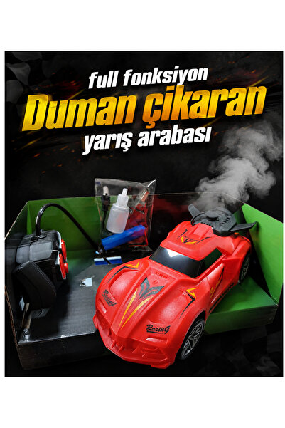 LRS STORE Uzaktan Kumandalı Duman Çıkaran Yarış Arabası Hızlı Rc Araba Full F...