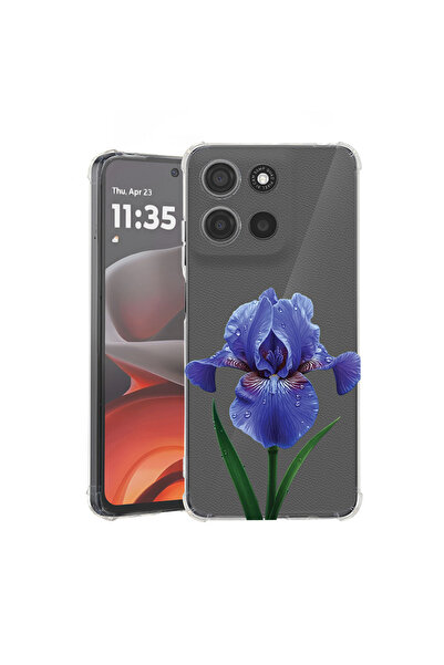 bestcase Husă Antișoc pentru Motorola Edge 50 Fusion, Floral - Iris, 1805844 ...