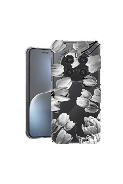 bestcase Husă Antișoc pentru Honor Magic7 Pro, Florală - Lalea Neagră, 192635...