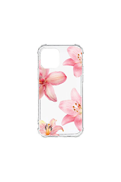 bestcase Противоударен калъф за Apple iPhone 11, Флорален - Елегантен розов л...
