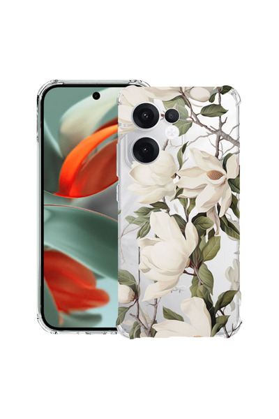 bestcase Αντικραδασμική Θήκη για OPPO Reno13 F / FS, Ανθισμένη Μανόλια Φλοράλ...