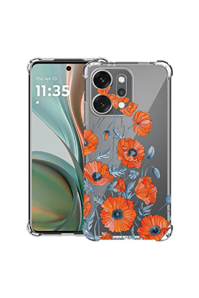 bestcase Противоударен калъф за OPPO Reno14 F / FS, Флорален - Минималистичен...