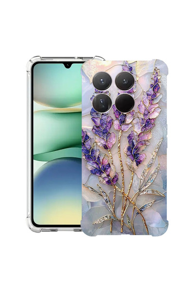 bestcase Husă Antișoc pentru Xiaomi 15T Pro, Florală - Hortensie Aurie, 21000...