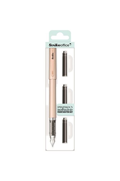 Scrikss Primeo Latte Fountain Pen Blister Pack with Cartridges