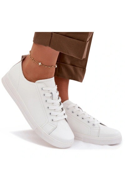 Vinceza Adidași de damă din piele 79536 Alb 36