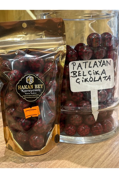 HAKANBEY Patlayan Şekerli Belçika Çikolatalı Draje 250 gr